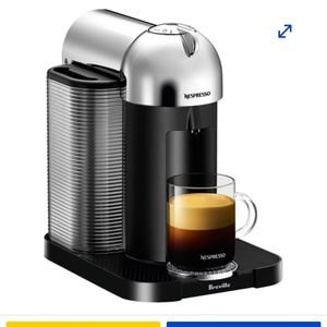 Nespresso Vertuo Chrome (includes pod holder and espresso pods)